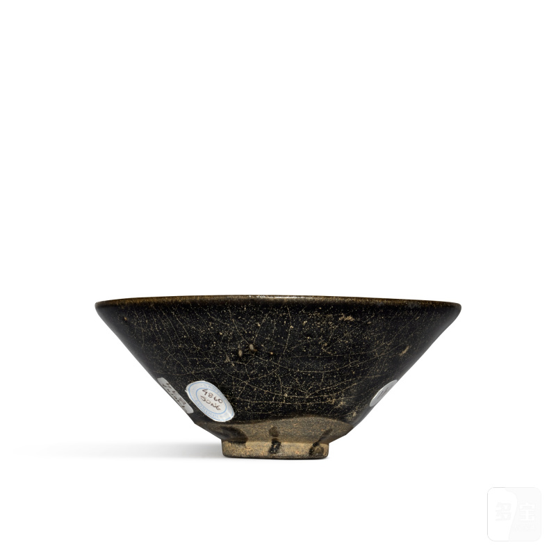 南宋 建窰褐釉笠式盌 - 图4